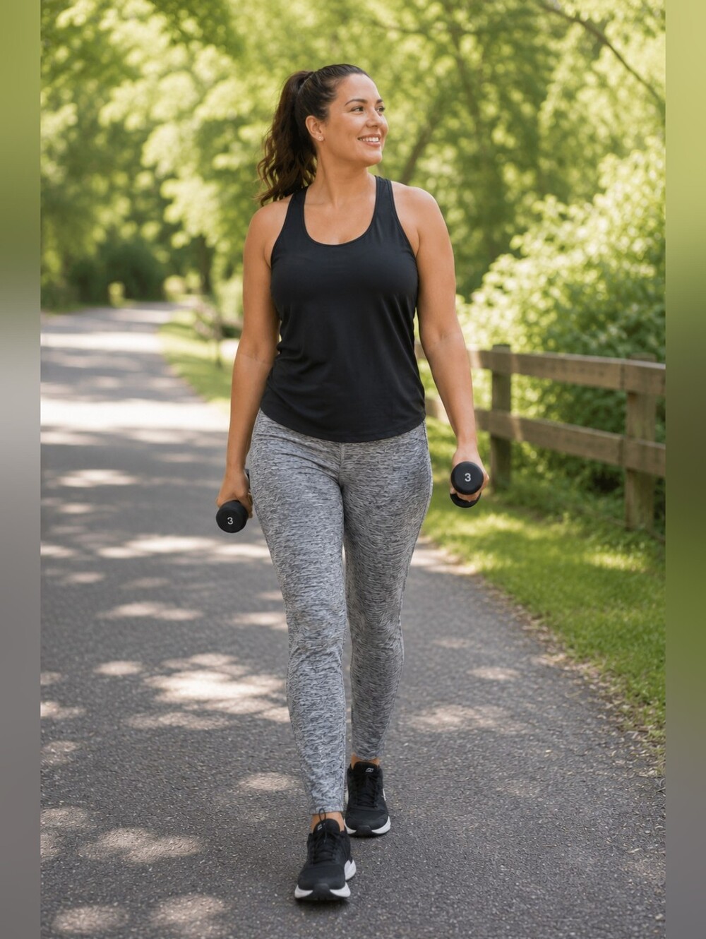 Tek Gear On-the-Go Spacedye Athletic Pants Workout Athleisure Casual Women's XL
